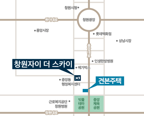 창원자이 더 스카이 오시는길